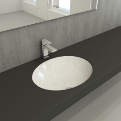 Bocchi Parma Tezgah Altı Lavabo 56 cm Parlak Beyaz 1384-001-0125 - 1