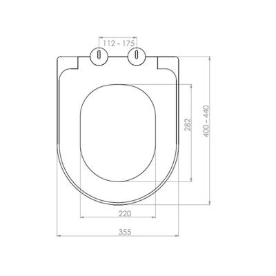 Bocchi Pure S Klozet Kapağı Antrasit A0301-020 - 2