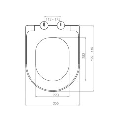 Bocchi Pure S Klozet Kapağı Mat Gri A0301-006 - 2