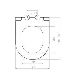 Bocchi Pure Slim Klozet Kapağı Mat Antrasit A0333-020 - 2