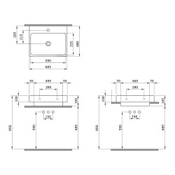 Bocchi Scala Tezgah Üstü Lavabo 60 cm Mat Gri 1077-006-0126 - 3