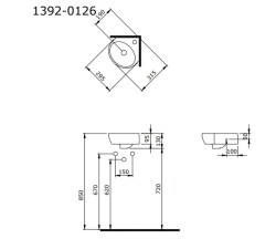 Bocchi Taormina Arch Köşe Lavabo 30 cm Mat Siyah 1392-004-0126 - 2