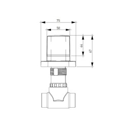 Bocchi Tula Ankastre Stop Valf Altın 6150 0016 EG - 2