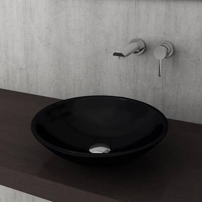 Bocchi Venezia Çanak Lavabo 40 cm Parlak Siyah 1120-005-0125 - 2