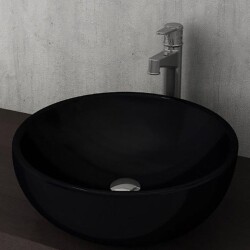 Bocchi Venezia Çanak Lavabo 45 cm Parlak Siyah 1119-005-0125 - BOCCHI