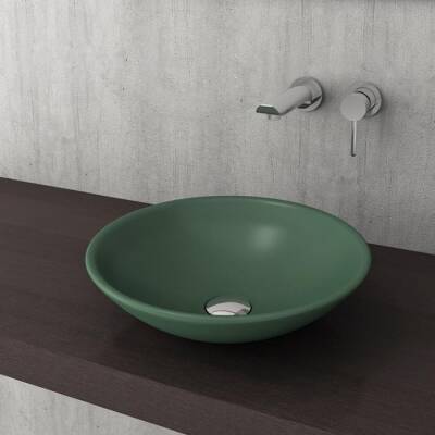 Bocchi Venezia Lavabo Çanak 40 cm Mat Yeşil 1120-027-0125 - 2