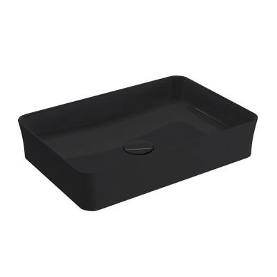 Bocchi Sottile Slim Line Çanak Lavabo 55 Cm Parlak Siyah 1476-005-0125 - 1