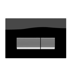 Bocchi Vivente Gömme Rezervuar Kumanda Paneli Metal Cam Siyah 8200-0105 - BOCCHI