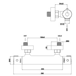 BocchiThermotec Termostatik Duş Bataryası 5310 0002 - 2