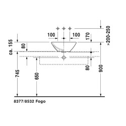 Duravit Bacino Lavabo Çanak 42 Cm 0325420000 - 4