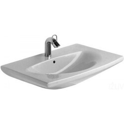 Duravit Caro Lavabo 70cm Tek Batarya Delikli Beyaz 0434700000 - 1