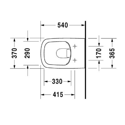 Duravit DuraStyle Rimless® Asma Klozet Seti Amortisörlü Kapak Dahil Beyaz 45383900A1 - 4