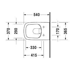 Duravit DuraStyle Rimless® Asma Klozet Seti Amortisörlü Kapak Dahil Beyaz 45383900A1 - 4