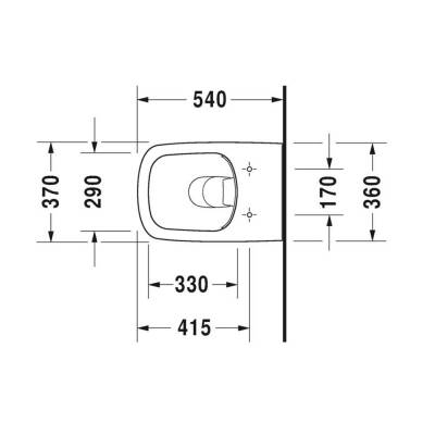 Duravit DuraStyle Kanalsız Asma Klozet 2551390075 - 3