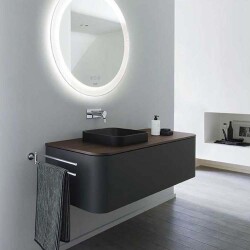 Duravit Lavabo Çanak Happy D.2 Plus 40 x 40 cm, Antrasit Mat 2359401300 - 2