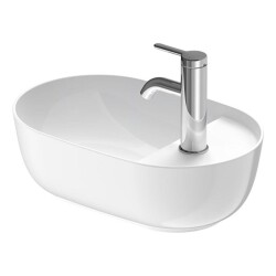 DRV LUV CANAK LAVABO İÇİ BEYAZ DIŞI SATIN MAT GRI - DURAVİT