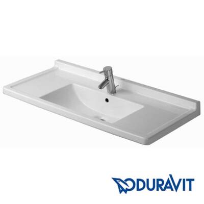 Duravit Starck 3 Etajerli Lavabo 105 cm Beyaz 0304100000 - 1