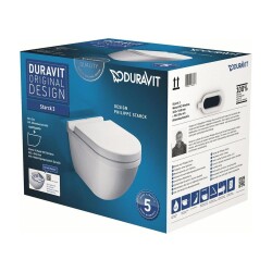 Duravit Asma Klozet Seti Starck 3 Rimless® Hygiene Glaze 45273920A1 - 1