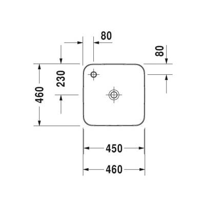 Duravit Çanak Lavabo Cape Cod DuraCeram® 46 cm 234046 - 2