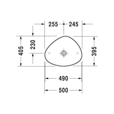 Duravit Çanak Lavabo Cape Cod DuraCeram® 50 cm 233950 - 2