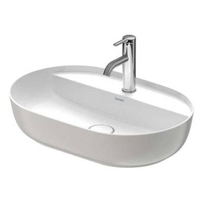 Duravit Çanak Lavabo Luv DuraCeram® 60 cm Çift Renk Beyaz - Gri 0380602300 - 1