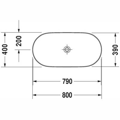 Duravit Çanak Lavabo Luv DuraCeram® 80 cm Beyaz 0379800000 - 4