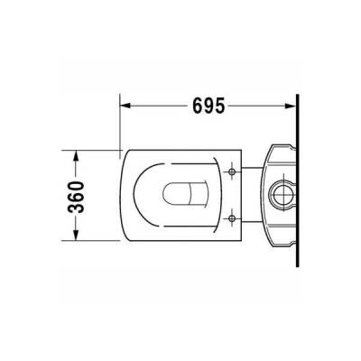 Duravit Caro Takım Klozet Rezervuar ve Kapak Dahil 0225390075 - 5