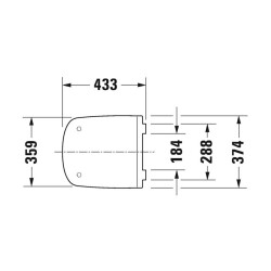 Duravit Klozet Kapağı DuraStyle 0063710095 253639, 253839 Klozetler İle Uyumlu - 2