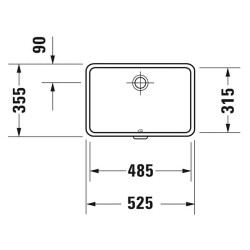 Duravit Tezgah Altı Lavabo Vero 49 cm 033048 - 2