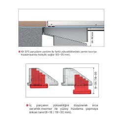 Evimetal Proline Nova Duş Kanalı 60 Cm Yandan Çıkışlı Satine P1H24L60S1 - 8