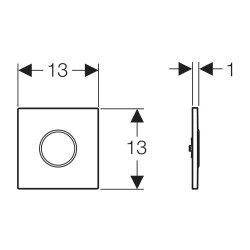 Geberit Fotoselli Pisuvar Kapağı Type10 Elektrikli Parlak/ Mat 116.025.KH.1 - 3