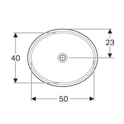 Geberit Variform Oval Tezgah Altı Lavabo - 500.752.01.2 - 3