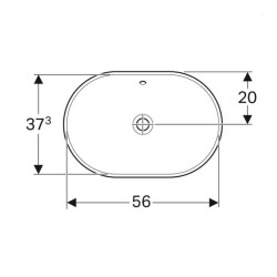 Geberit Variform Tezgah Üstü Lavabo - 500.728.01.2 - 3