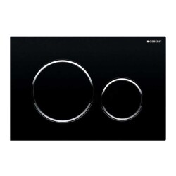 Geberit Sigma20 Kumanda Paneli, Çift Basmalı Siyah/Parlak - 115.882.KM.1 - GEBERİT