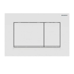 Geberit Sigma30 Kumanda Paneli Çift Basmalı Beyaz/Mat Beyaz 115.883.11.1 - GEBERİT