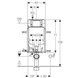 Geberit Gömme Rezervuar Sigma 8 Cm - Kombifix 110.792.00.1 - GEBERİT (1)