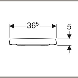 Geberit İCon Klozet Kapağı İnce Yavaş Kapanır Beyaz 574.950.00.0 - 3