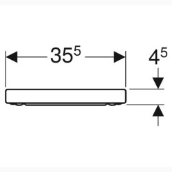 Geberit iCon Klozet Kapağı Yavaş Kapanır Beyaz 500.670.01.1 - 2