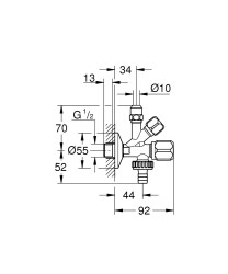 Grohe Bulaşık Makinaları ve Eviye Bataryaları İçin Çift Çıkışlı Musluk-22035000 - 3