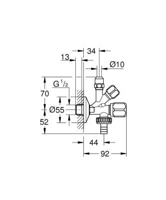 Grohe Bulaşık Makinaları ve Eviye Bataryaları İçin Çift Çıkışlı Musluk-22035000 - 3