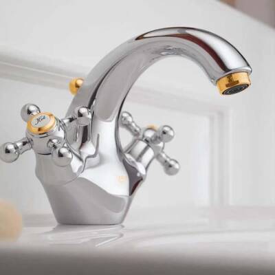 Grohe Lavabo Bataryası Sinfonia Krom Altın - 21012IG0 - 2