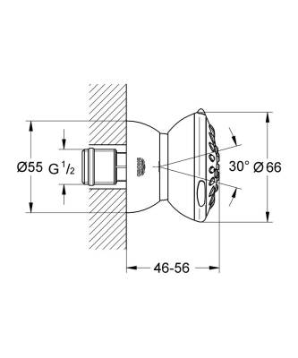 Grohe Relexa Yan Duş 2 Akışlı - 27067000 - 2