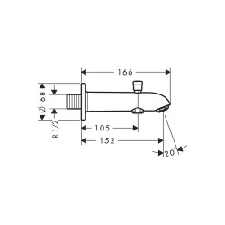 Hansgrohe Ankastre Yönlendiricili Çıkış Ucu 13423000 - 2