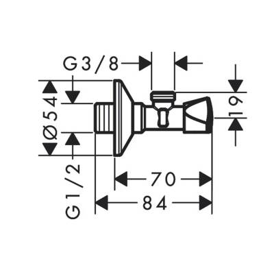 Hansgrohe Ara Musluk E, G 3/8 Çıkış 13902000 - 2