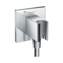 Hansgrohe FixFit Duş Askılı Çıkış dirseği Squar Krom 26486000 - 1