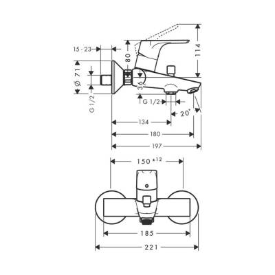 Hansgrohe Focus Kuğu Lavabo Bataryalı Üçlü Set - 5