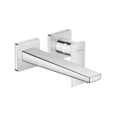 Hansgrohe Metropol Tek Kollu Lavabo Bataryası Çubuk Volan, Ankastre Duvara Monte, 22.5 cm Gaga 32526000 - 1