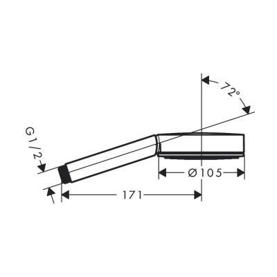 Hansgrohe Pulsify S El Duşu 105 1jet 24120000 - 2