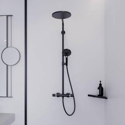 Hansgrohe Raindance Select S 240 Duş Kolonu, Termostatlı, Satin Siyah 27633670 - 2