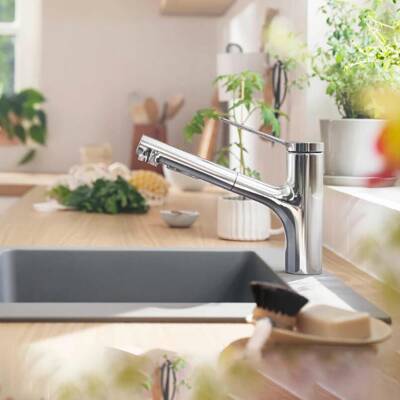 Hansgrohe S510-F450 Ankastre Granit Eviye 450 43312380 - 2